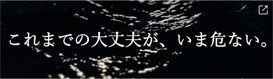 これまでの大丈夫が、いま危ない。